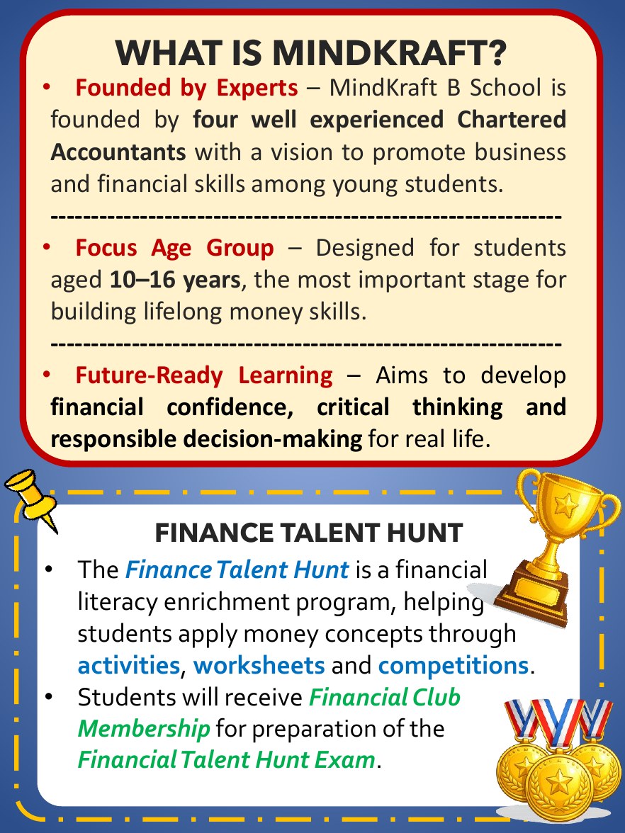 What is MindKraft and Finance Talent Hunt details